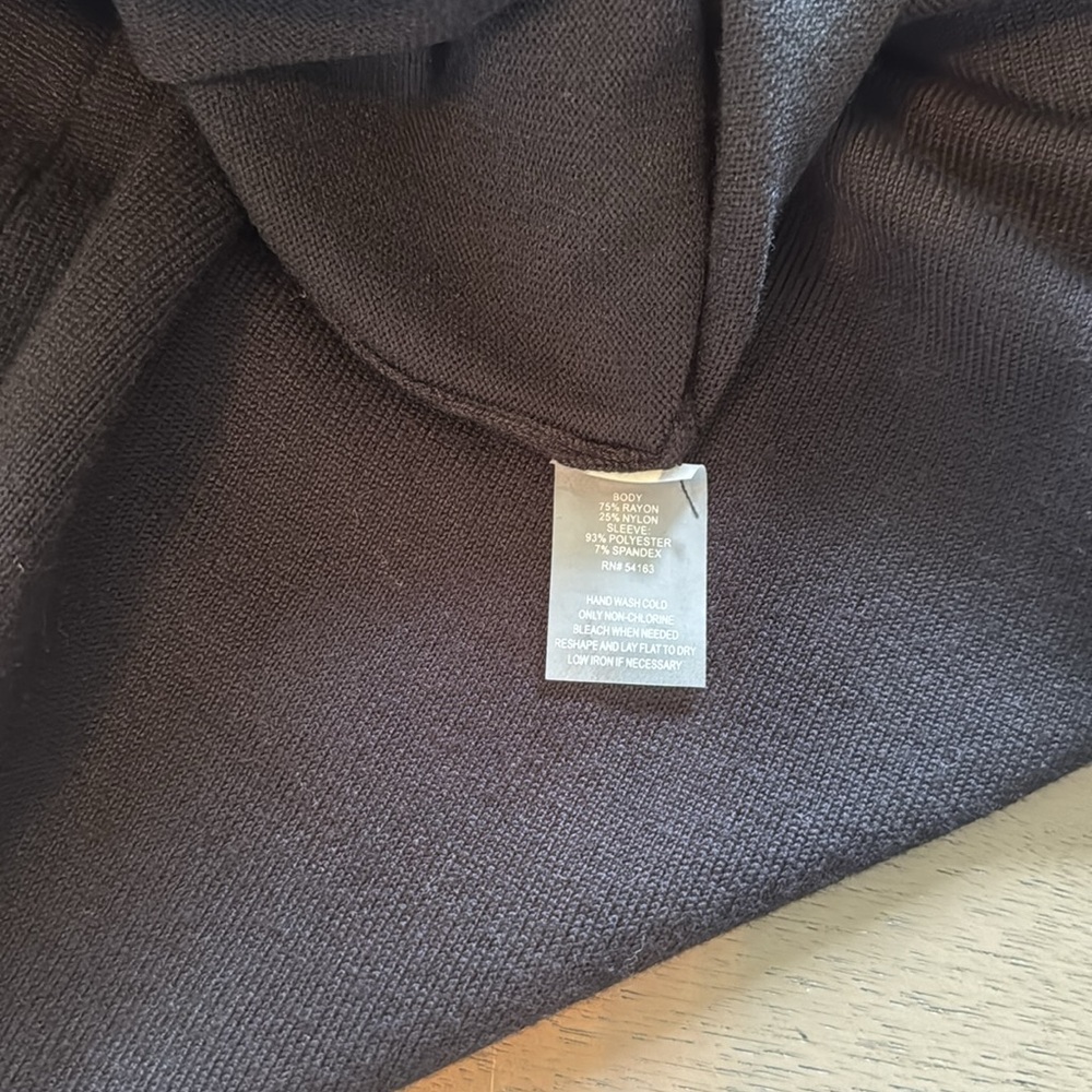 Calvin Klein Sweater Dress w Lace Sleeves - Picture 5 of 11